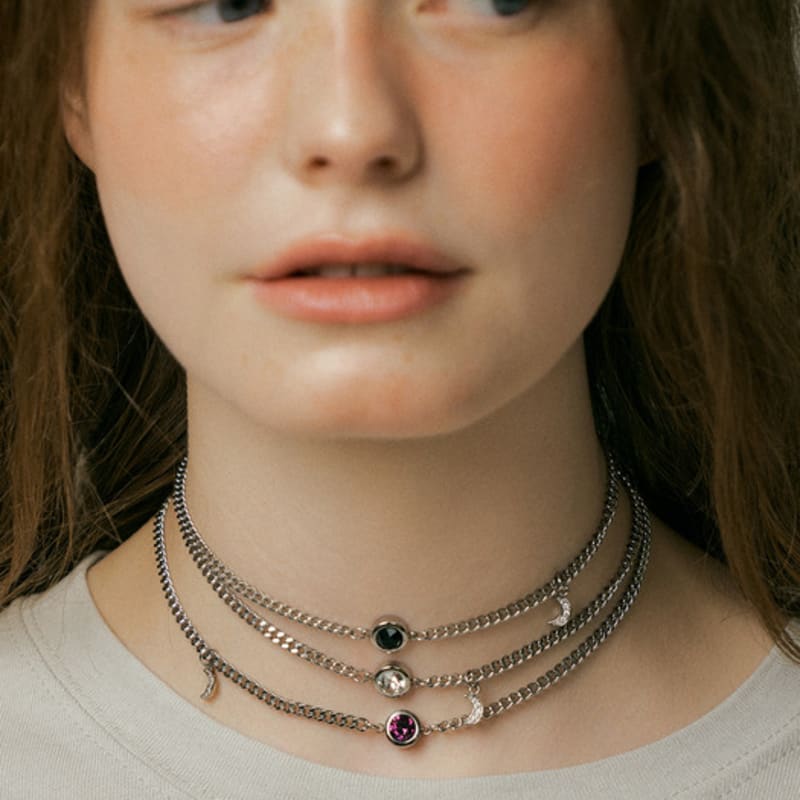 

XPIER Sky moon Choker WHITE