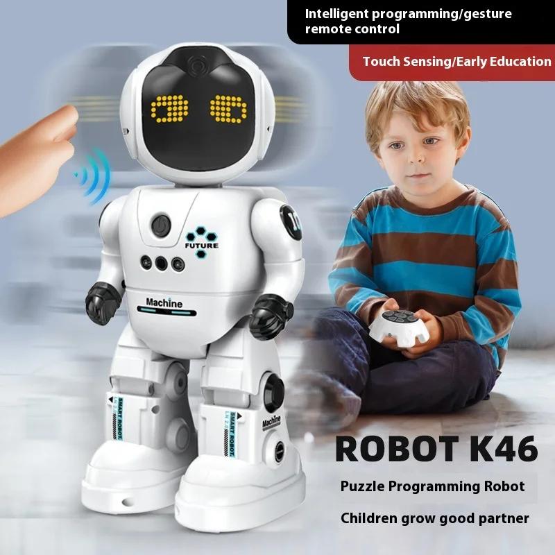 LeNeng K46 Programming Robot Early AI Interactive Companion Remote Control Toy Singing Dancing Robot