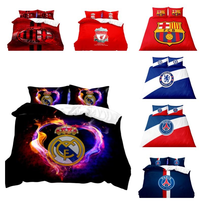 Football Bedding Set Polyester Material Includes Duvet Cover And Pillowcase