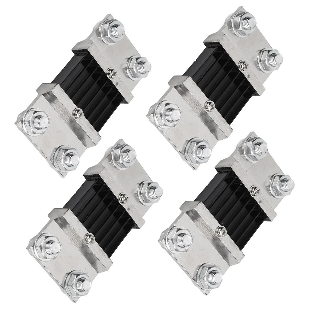 4pcs 75mV DC Current Shunt Resistor Resistance Manganese Copper Alloy for Ammeter Shunt FL?2 800A