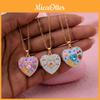 Heartshaped Pendant Necklace With Cubic Zirconia For Casual Wear