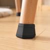 12pc Silicone Chair Leg Caps Furniture Floor Protectors Square Non-Slip Covers for Table and Chair Legs Durable Flexible Fit