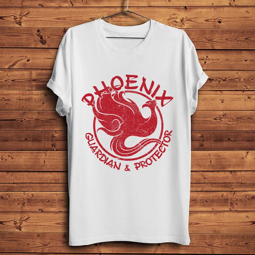 Chinese Traditional Guardian Protector Phoenix Totem Funny Tshirtanime TeeUnisex White Casual Unisex Short Sleeve Tshirt S