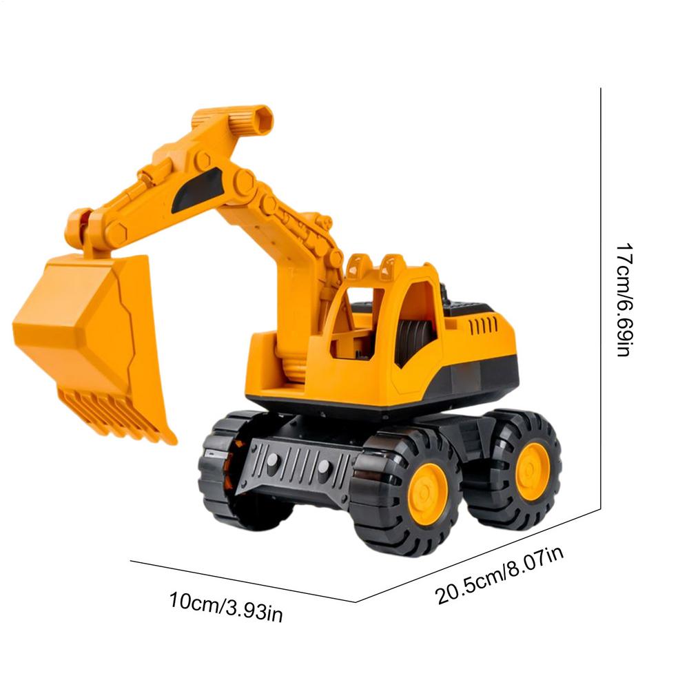 Inertia Toy Truck Excavator Digger Tractor Bulldozer Diecast Vehicle Kids Digger Toy Construction Excavator Dump Truck Toy