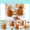 Adorable Capybara Plush Toy With Cute Bear Hood For Travel Gifts And Decorations