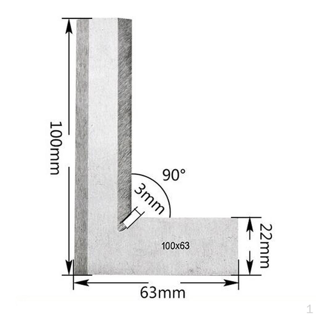 Hardened Steel 90 Degree Try Square Ruler, Corners Making Layout