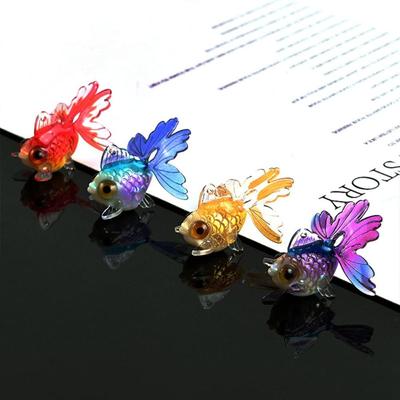 Jardim de Fadas DIY Figurinhas de Acrílico Enfeite Peixe Dourado Decoração Miniatura