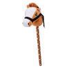 Stick Horse Plush with Neighing Galloping Sounds Pony Horseback Riding Game Stuffed Stick Horse