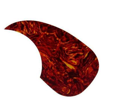 Custom Teardrop & Bird-Shaped Guitar Pickguards: 38-41 Inch, Black