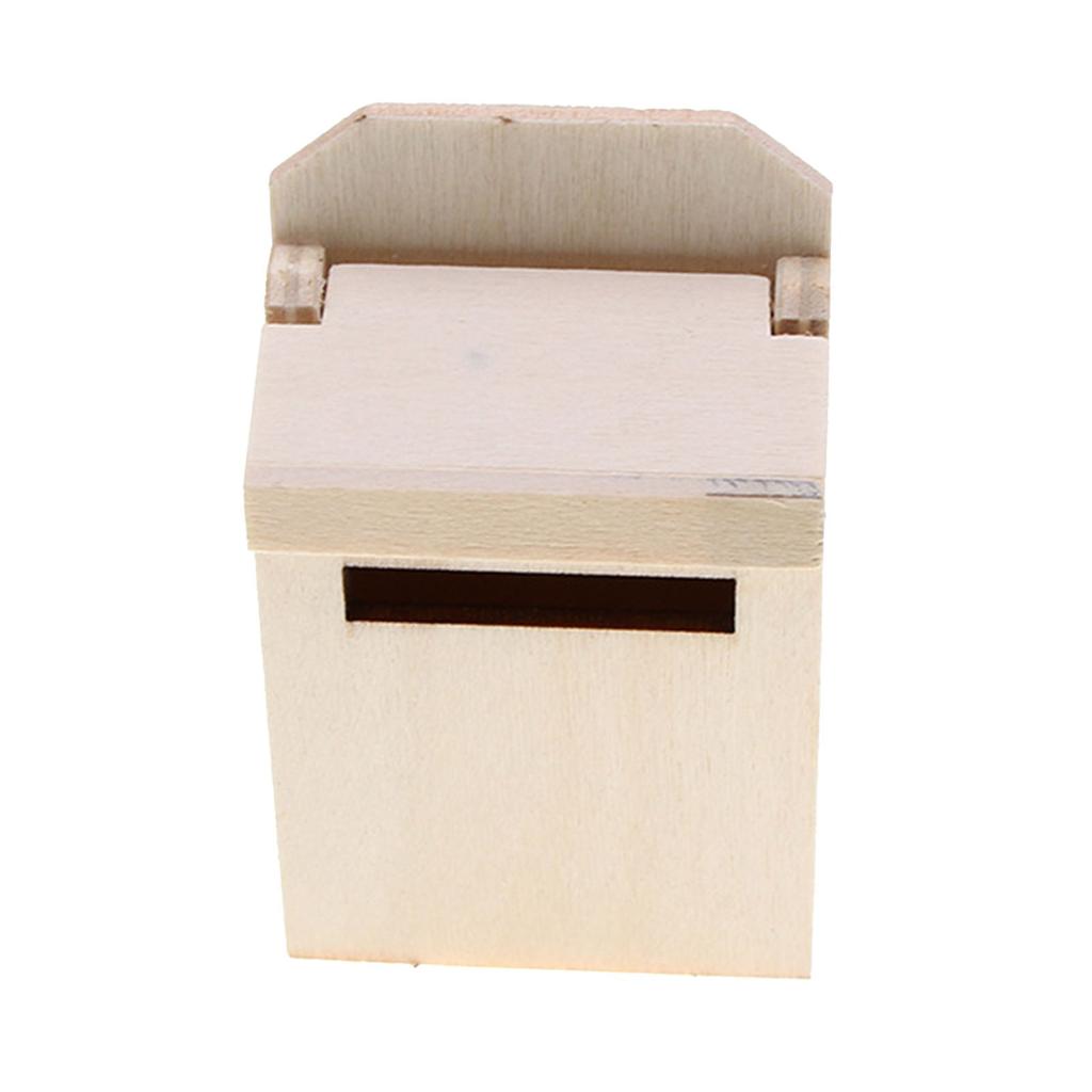 Authentic Miniature Flip Mailbox Model for Nostalgic Miniature Scenes