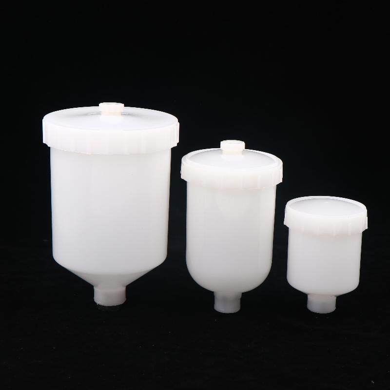 125/250/600Ml Plastic Spray Paint Cup Sprayer Cup Air Gravity Feed Paint Spray Pot Thread Connector For Spray Gun Parts