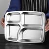 Divided Stainless Steel Lunch Tray