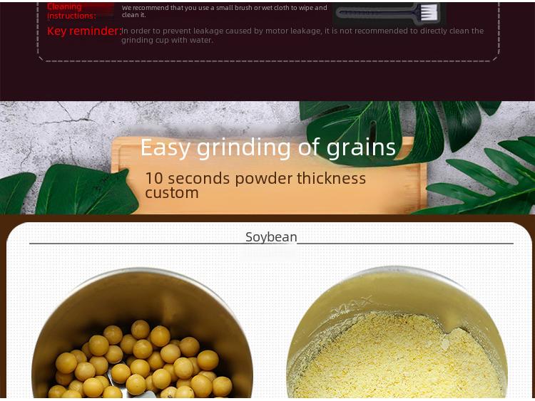 Portable Electric Grain & Coffee Grinder