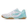 Li Ning Storage Textile, Synthetic Leather Cushioning Support Balance Low top Training Shoes Women's White Blue APTM004-3