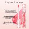 Glitzernder Lipgloss, Spiegel, Wasserglanz, Lipglasur, Antihaft-Becher, wasserdicht, perlmuttartiger, feuchtigkeitsspendender Lippenbalsam