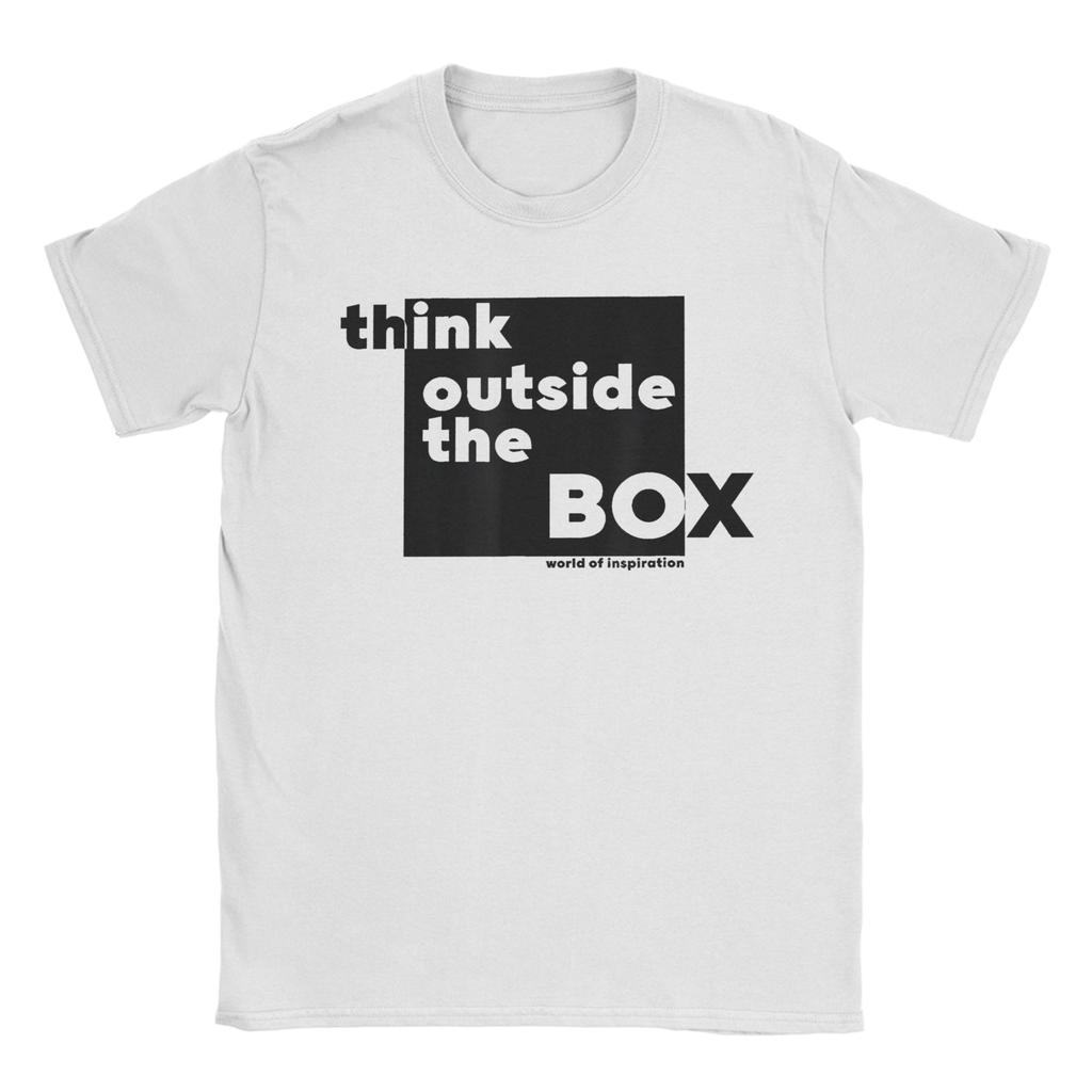 Unisex Unisexs Think Outside the Box Nerd Geek Computer Science T Shirt 100 Cotton Clothing Awesome Round Neck Tees TShirt
