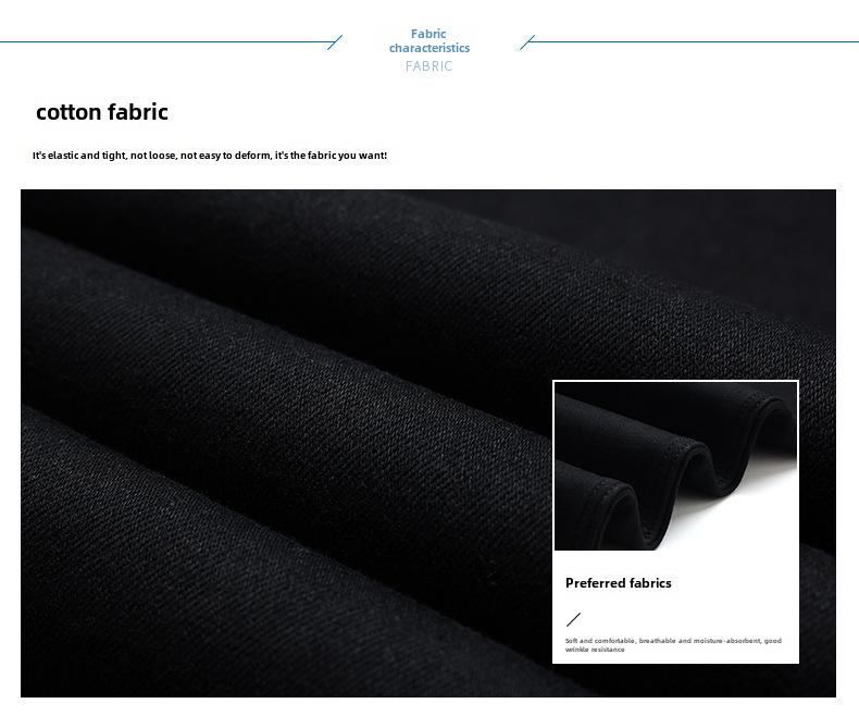 2023 Men's Slim Black Jeans - Elastic, Mid-Waist, Straight Fit for Youth