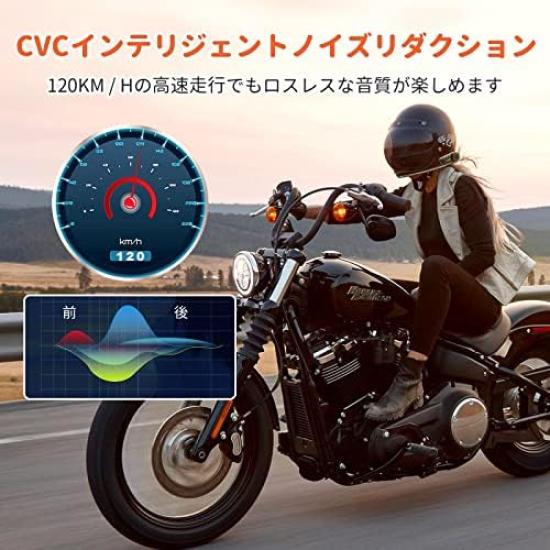 FreedConn KY Motorcycle Helmet Wireless Intercom Bluetooth Helmet Headphones with Noise Cancelling Stereo Voice Waterproof KY Headset, 5.2 Speakers,