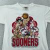 Vintage Oklahoma Sooners Cartoon T-Shirt Small White 1991 NCAA Basketball 90s