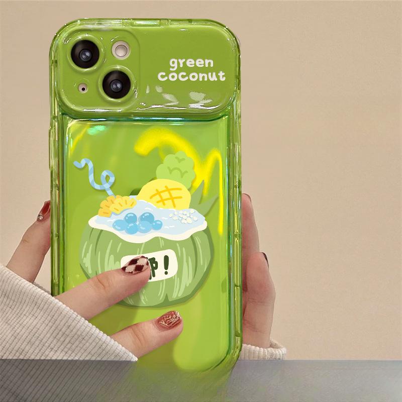 

Suitable for Apple 15 Mobile Phone Case for Summer IPhone 14/13 Clean Coconut Pendant 12 Flip Mirror X Transparent iPhone 6s Plus