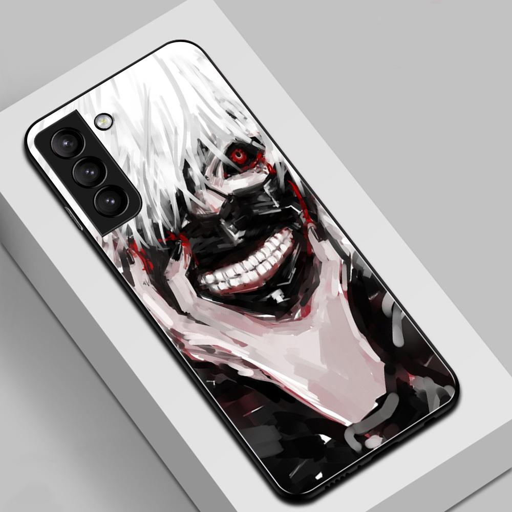 Anime Tokyo Ghoul Terror Phone Case For Samsung Galaxy Note 8 9 20 S20 S22 S21 Ultra S8 S9 S10 S10E Plus FE Tempered Glass Shell