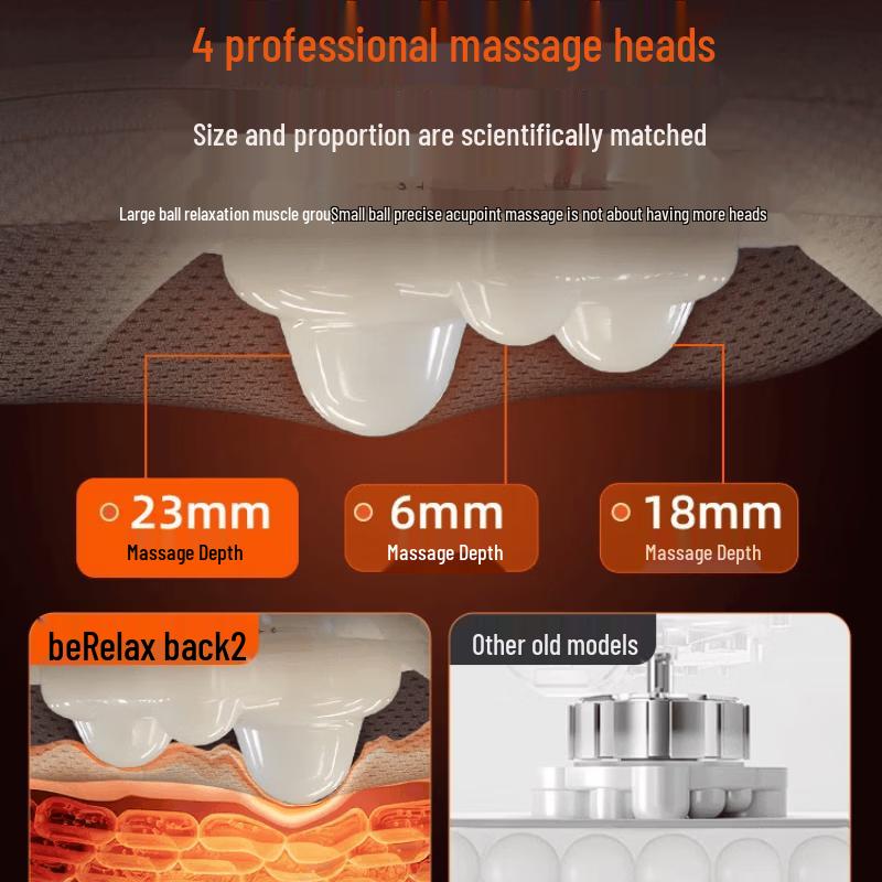 Breo Back2 Multi-Site Kneading & Heat Massage Cushion CN Plug (adapter Included)