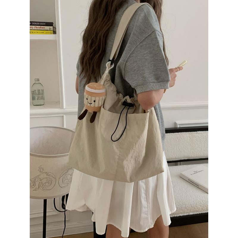 Casual big bag women's new fashion cloth bag shoulder bag large capacity tote bag class commuter messenger bag