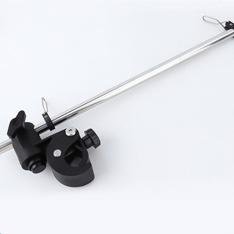 Marine-Schienenhalterung Fahnenmast Edelstahl Anti-Verhedderungs-Design Für Yachten und Boote Mit Verstellbarer Klemmenbasis