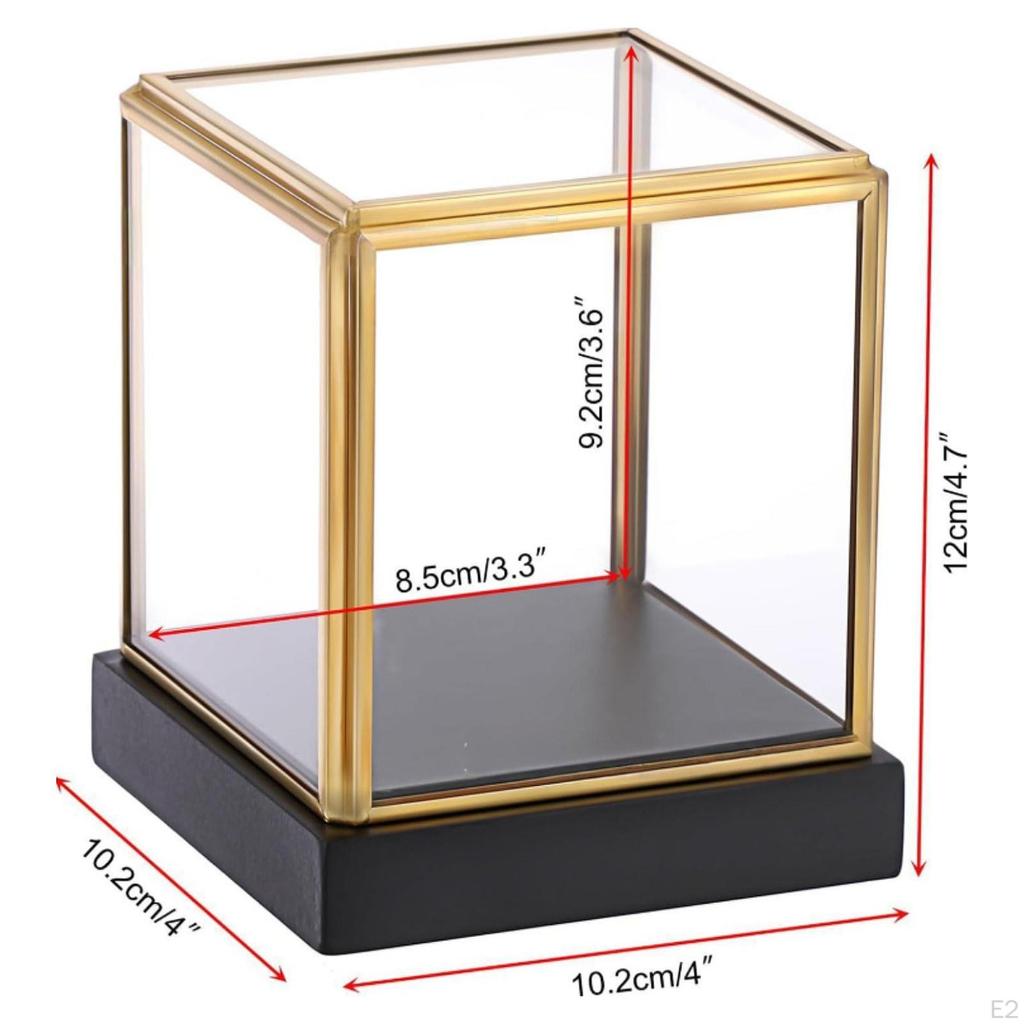 Clear Display Case Protection Vintage Dustproof Storage, for Collectibles Models Dolls