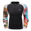 Cody Lundin Polyester Spandex 3d Print Compression T Shirts Sublimated MMA Rash Guard Surf Long Sleeve Boxing Gym Fitness Tops