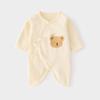 Newborn Pure Cotton Butterfly Bodysuit: Four Seasons Tie-Up, Boneless Design Jumpsuit