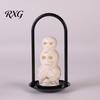 Creepy Night Light for Parties Halloween LED Skull Light, Resin Decorative Candle Lamp Battery Operated Room, Haunted House, Unique Tabletop