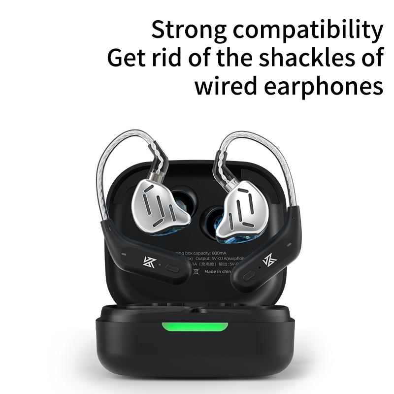 KZ AZ09 HD Bluetooth Wireless Upgrade Cable Earphones Headset Ear Hook With Charging Case For ZAR ZS10PROX ZSNPRO EDXPRO