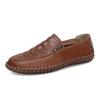 Men's Casual Leather Shoes Loafers Moccasin Breathable Slip On Boat Soft Driving Shoes