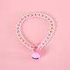 Classic Pet Cat Collar with Bell Macaron Candy Color Resin Chain Ball Necklace Necklace Birthday Princess Accessories for Cat Dog Rabbit