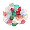 ZW47 10.5x17.5mm Petite Leaf Shape Glass Bead Texture Exquisite Lampwork Spacer Czech Jewelry Handmade Bracelet Trend Material