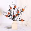 Realistic Halloween Pumpkin Branch Maple Leaf Pumpkin Stems  Farmhouse Holiday