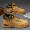 High Top Autumn Casual Leather Shoes Board Shoes Youth Mountaineering Platform Martin Boots