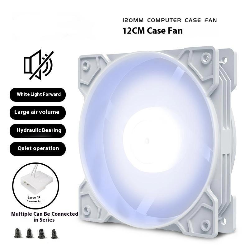120mm PC Case Fan Cooler Adjustable De-vibration Rubber Led Computer Cooling Fan 12V Mute Ventilador PC Computer Cool Fan