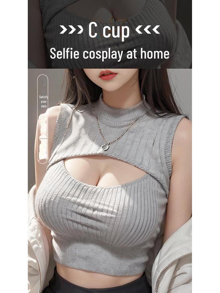 Jiuai silikonové prsní vložky Transvestite – realistické a tenké vylepšené cross-dressing