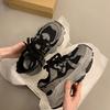 Muffin platform women's shoes summer small height increase mesh breathable casual sports shoes