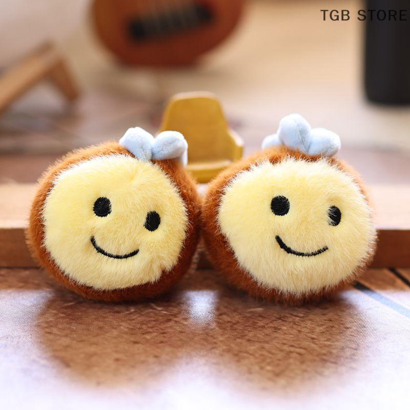 1Pcs Stuffed Doll Keychain Cartoon Bean Bear Plush Toy Lovely Bear Pendant Plush Doll Couple Bag Charms