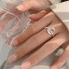 VENTFILLE 925 Sterling Silver Moon Tassel Opening Female Fashion Ins Ring Dropship Wholesale