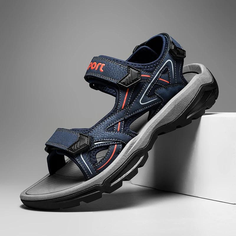 Fashion Men's Sandals Outdoor Classic Soft New Summer Beach Sandals Platform Wading Shoes Men Sneakers Rome Non-Slip Sandals Zapatillas