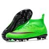New Children's Football Shoes Men's Broken Nails Long and Short Nails Female Students Flat Artificial Turf High-top Sneakers
