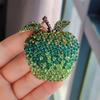 Vintage Fashion Shining Brooches Pins Beautiful Rhinestone Fruits Brooches Women Unisex Party Office Brooch Gifts