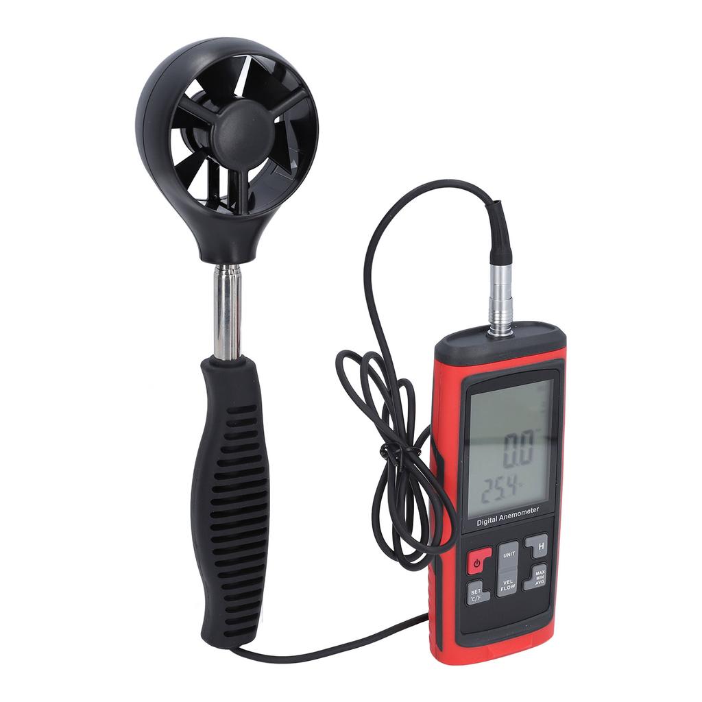 Wind Speed Temperature Gauge High Accuracy Handheld Digital Air Flow Velocity Meter for Sea Operation