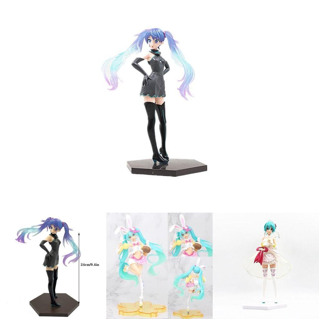 Hatsune Miku Cartoon Virtual Singer Manga Statue Figurines Stunning Collectible Model Toy