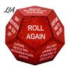 Holiday Stocking Stuffers Santa Swap Gift Exchange Dice, 12-Side Glitter Game Christmas Stuffers, Ideas Secret Party Favors Dice for