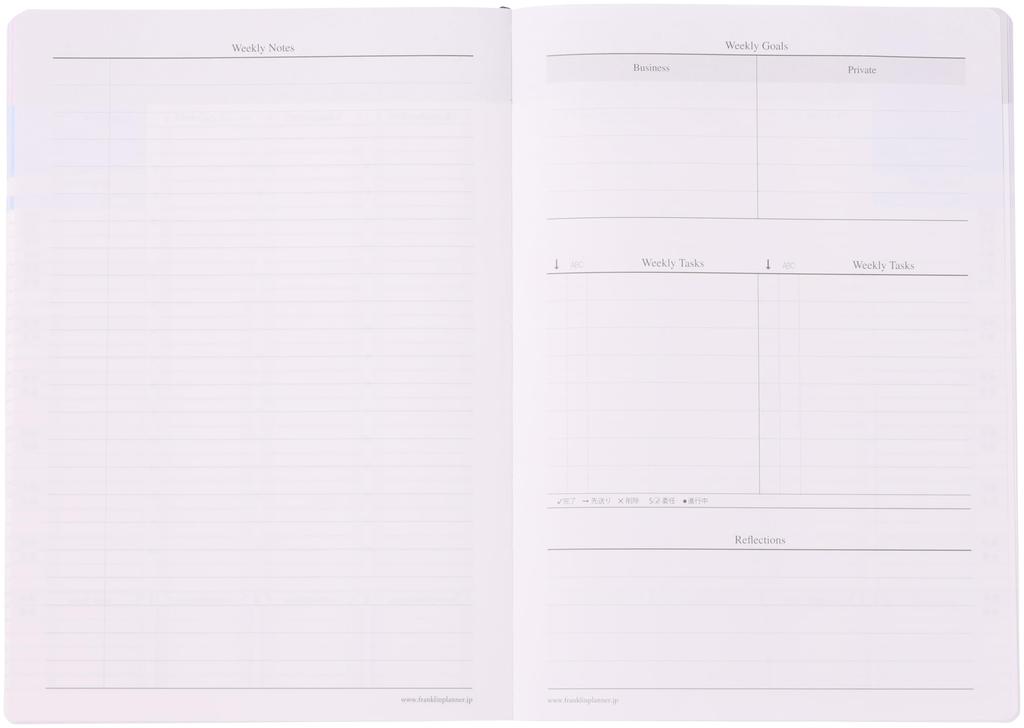 Franklin Planner Organizer "7 Habits" Weekly, January 2026 Start, B6, Light Blue, 86526